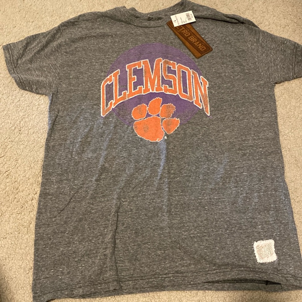 Clemson shirt grey large NWT